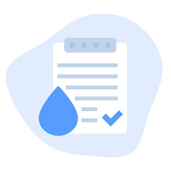 Wall Mural - Water quality test icon