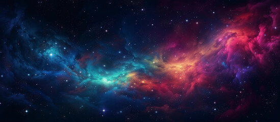 colorful space galaxy cloud nebula. stary night cosmos wallpaper