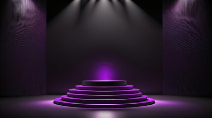 photo futuristic portal science fiction podium 
pedestal platform modern empty cyberpunk podium mockup space  background

