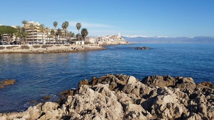 Wall Mural - The city of Antibes, south of France