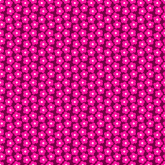 Poster - Seamless pattern with small pink flowers