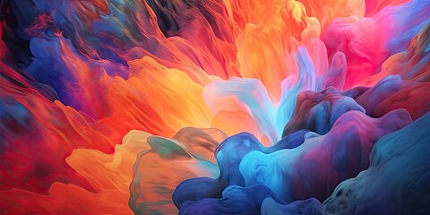 Poster - abstract colorful cloud generative ai