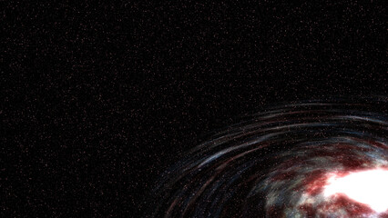 Wall Mural - spiral galaxy, 3d illustration. beautiful background for your design