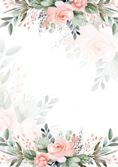 Fototapete - colourful colorful floral flower vector beautiful gold flowers line art on wedding card template watercolor