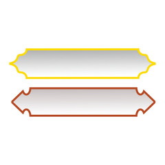 Poster - banner ribbon decoration ornament vector illustration neon color image flat style gradient.