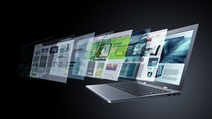 Wall Mural - Internet and informaton technology conceptual images