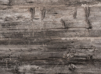 Sticker - Weathered grungy wood background with textured surface