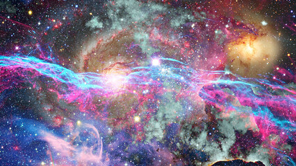 Wall Mural - galaxy and nebula. abstract space background. elements of this image furnished by nasa.