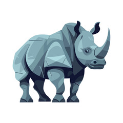 Sticker - Rhino standing in nature