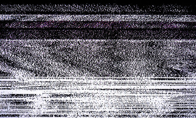 Poster - old monitor glitch overlay