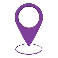 Canvas Print - Violet Location icon