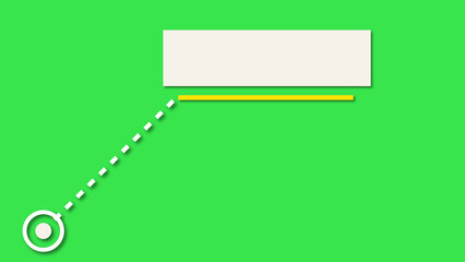 Wall Mural - Call out title action hud, Colorful simple minimalistic lower third animation. Empty lower third for custom messages text animated ready to use. simple lower third vanishing title strap infographic.