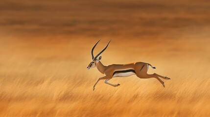 Wall Mural - impala in the desert