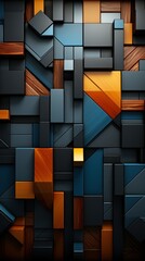 Wall Mural - Wood pattern. abstract geometric wooden design. Generative AI	