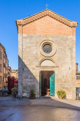 Poster - Volterra, Italy. Church on XX September Square (Chiesa sul Piazza XX Settembre)