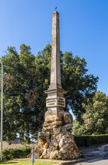 Poster - Volterra, Italy. Monument to the Garibaldians