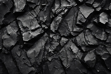 Wall Mural - Deep and dark textured rock surface