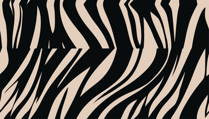 Abstract exotic minimal striped pattern. Collage contemporary print. Fashionable template for design. Modern ethnic style