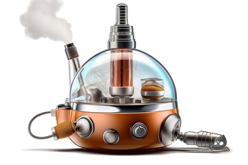 Poster - vaporizer isolated on white background. Generated by AI.
