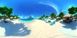 full spherical hdri 360 panorama tropical island beach