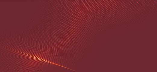 Abstract digital wave of particles. Futuristic point wave. Technology background vector. 3D rendering.