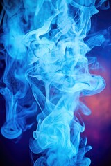 Poster - Blue Liquid smoke on backdrop. Generative AI