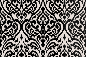 african ikat floral paisley embroidery on white background.geometric ethnic oriental pattern traditi