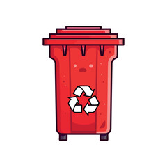 Wall Mural - Recycling bin vector design