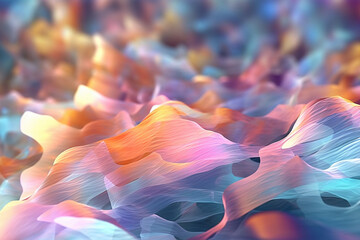 Wall Mural - ai generative colorful waves background vibrant futuristic pattern 