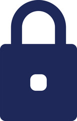 Poster - Padlock black glyph ui icon. Cyber security. Closed access to data. User interface design. Silhouette symbol on white space. Solid pictogram for web, mobile. Isolated vector illustration