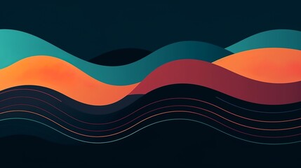 Wall Mural - Abstract colorful background, Generative AI