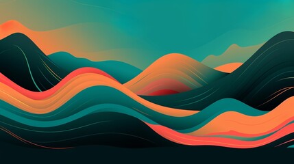 Wall Mural - Abstract colorful background, Generative AI