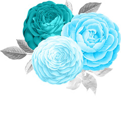 Wall Mural - Turquoise and Silver Bouquets
Hi
I get the ideas from nature. For the graphics an AI helps me. The processing of the images is done by me with a graphics program.