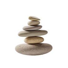 A Set Of Zen Stones Stacked In Balance