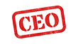 © HTGanzo - CEO red rubber stamp isolated on transparent background with distressed texture effect