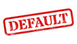 © HTGanzo - Default red rubber stamp isolated on transparent background with distressed texture effect
