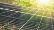 canvas print picture - Solarzellen eines Solarpanels einer Solaranlage