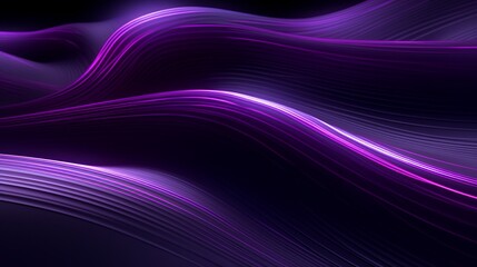 Wall Mural - captivating digital background featuring abstract lines in neon purple and gray, creating a visually striking and futuristic design that blends vibrant colors with a modern aesthetic. Generative Ai