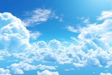 Poster - clear blue sky. Generated by AI.