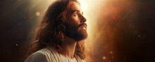 Jesus Christ, Savior Of Mankind.copy Space.ai Generative