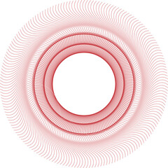 Poster - Abstract red spiral