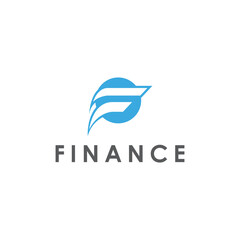 Wall Mural - Finance Logo letter f