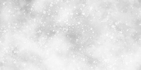 Wall Mural - abstract winter morning shiny white snow is falling randomly with various bokeh particles, beautiful