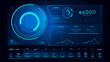 © YM Creative Studio - User interface, Technological style, Blue design