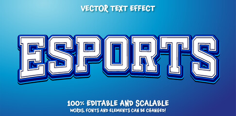 Wall Mural - Gaming Esport Text Effect - Editable Text