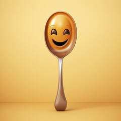 Wall Mural - cute spoon character illustration