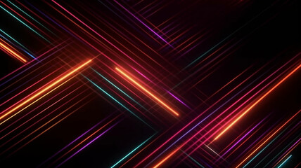 Wall Mural - Abstract neon/ glowing light background/ wallpaper 