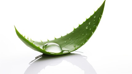 high - resolution, photorealistic clip art of a [aloe vera], isolated on a clean [white] background 