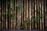 Fototapeta Dziecięca - Bamboo leaf background. Generate Ai