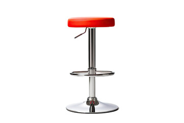 Wall Mural - adjustable bar stool isolated on a transparent background, generative ai